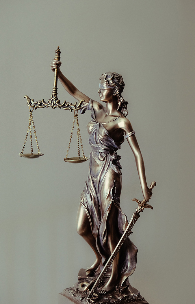 Statue scales of justice